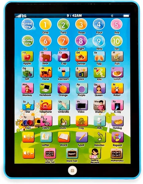 Educational Interactive Tablet, Screen-Free Learning, Blue, ZAR 79.49