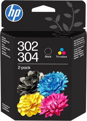 HP 302/304 Black Tri-Color Ink 2-Pack 9% Off