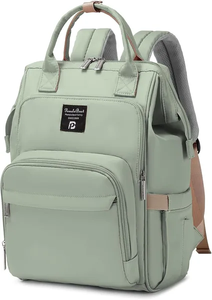 Sac de changement pour bébé Pomelo - Grand volume, imperméable, style macaron pastel, avec matelas de changement - Stroller S