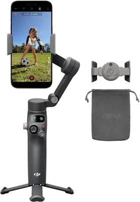 DJI Osmo Mobile 8 Standard Combo - Stabiliserare för mobiltelefon med 360° panoramiskunna, inbyggd utstrekning bar och stånd, 10 h