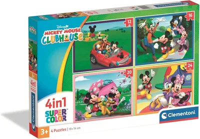 Clementoni Mickey Mouse 4-in-1 Puzzle for Kids