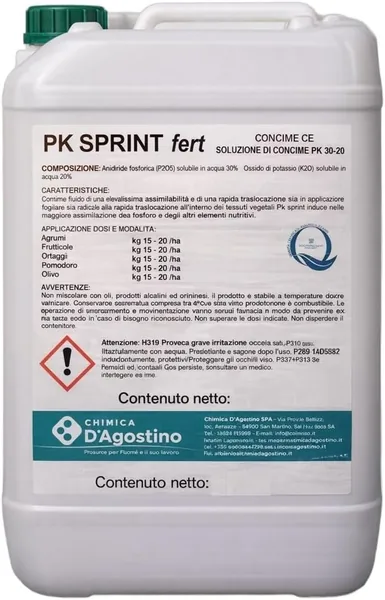Naturii PK SPRINT Fertiliser - CE PK 30-20 Liquid Fertilizer Phosphorus and Potassium High Assimilability (6 kg)