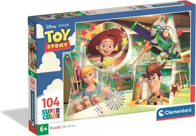 Clementoni Toy Story Puzzel voor Kinderen - 104 Deel - Vanaf 6 Jaar - Educatief Spel, Pixar Avontuur, Logisch - Geschenk
