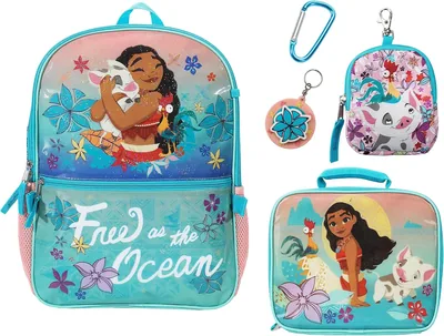 Moana Backpack & Lunch Set - 5 Piece 16" Best Deal