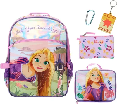 Bioworld Tangled Fairy Tale Backpack 4 Piece Pink One Size Best Deal