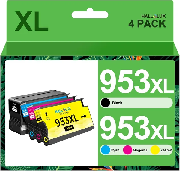 HALLOLUX 953XL x4 + Compatible HP 953 XL pour HP Officejet Pro 7700, Meilleure Offre