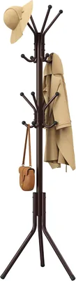 SONGMICS Coat Rack - 16 Hooks Steel Stand