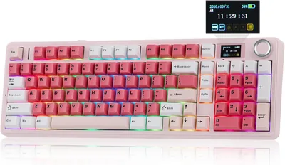EPOMAKER Aula F99 MAX Teclado Mecánico Inalámbrico con Pantalla Inteligente, 20% de Descuento