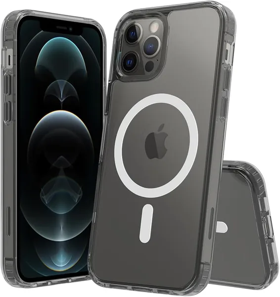 iPhone 12/12 Pro用 透明ケース マグネット対応 米軍規格3倍耐衝撃、ベストディール
