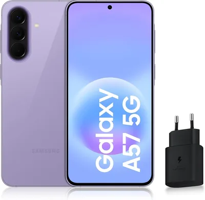 Samsung Galaxy A57 5G, smartphone Android 5G avec IA pour tous, 256 Go, 8 Go RAM, chargeur rapide AC 25W inclus