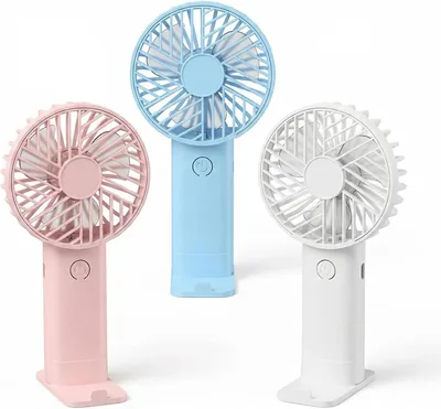 3 Pack Mini USB Rechargeable Handheld Fan Best Deal
