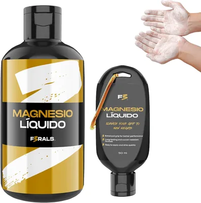 Magnesio Líquido F3RALS | Tinta Líquida para Agarrar en Escalada, Boulder, Calistenia, Padel, Pesas y Tenis - Secado Rápido, Du