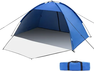Pare-soleil de plage pour 1-3 personnes, Anti-UV, Abri de camping léger et facile à installer, idéal pour la plage, le camping ou les vacances
