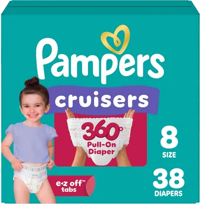 Pampers Cruisers 360° Diapers - Size 8 (38 Count), Best Deal