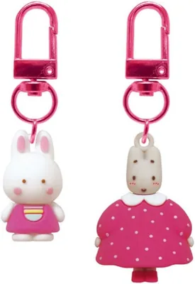 K会社 サリオキャラクター PVC キーチェーン カーリー・チャム マロン・クリーム SAC-PK-CHM (2.6×1.9×1インチ)