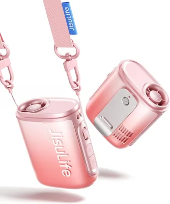 JISULIFE Portable Necklace Fan 100 Speeds, 4500mAh - 10% Off