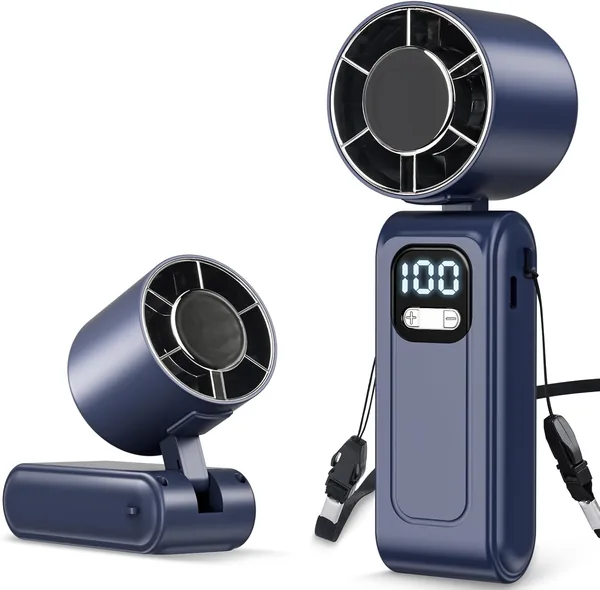 Portable Handheld Fan, High-Speed Turbo Hand Fan