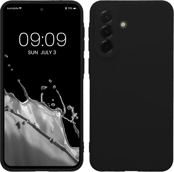 kwmobile Etui na telefon Samsung Galaxy A37 5G z ochroną aparatu - czarne