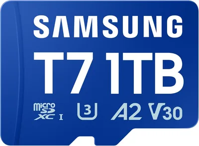 Carte mémoire Samsung T7 MicroSD 1 To, UHS-I U3, Full HD pour jeux mobiles