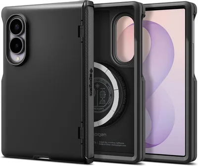 Spigen Slim Armor Pro MagFit Funda para Galaxy Z Fold 8 - Negro