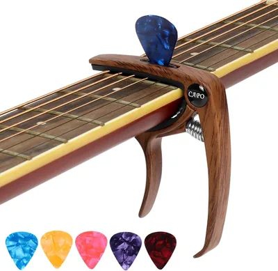 Aomig Guitar Capo Zinc Alloy Metal Capo for Guitars