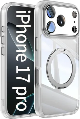 CUTELFON iPhone 17 Pro用ケース 360°回転スタンド マグネティック着脱式 レンズ保護 抗黄変