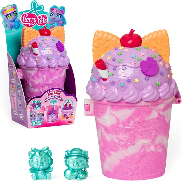 Cherry Pets Smoothie Fun Park Kitten Twins House
