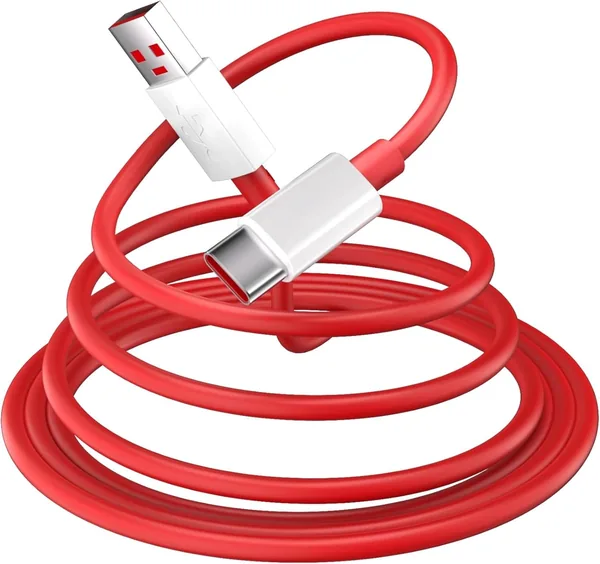 BhoolyXPro एक प्लस 80W तेज़ चार्जिंग USB-A से टाइप-सी डेटा केबल 1 मीटर - OnePlus 13, 12R, 11R, 10R, 9 Pro, 8T, 7 के लिए, 80% ऑफ़!