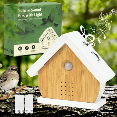 Singing Bird Box Original, Nature Sounds with Motion Sensor