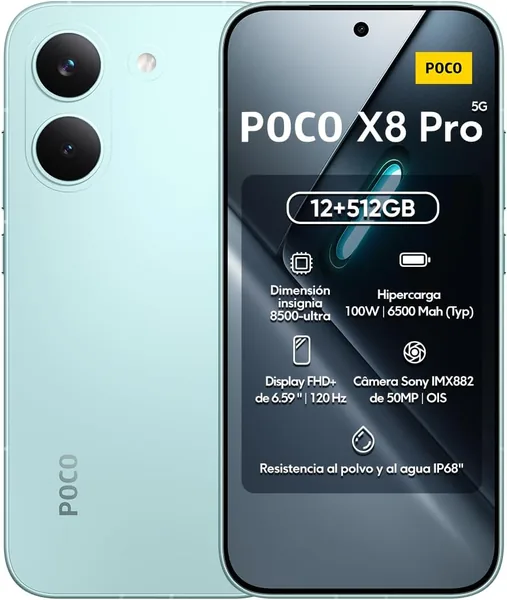 Smartphone Xiaomi Poco X8 Pro 512GB / 12GB RAM (Verde) - Melhor Preço