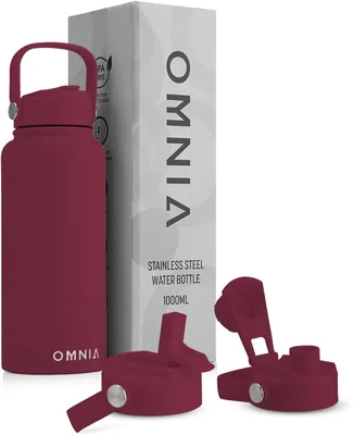 OMNIA NutriFlask 2L Vacuum Bottle - 2 Lids