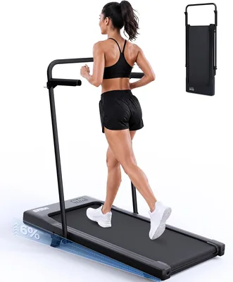 Treadmill Copant Raceable con Inclinazione, Tappeto Rullante Elettrico per Camminata, Max 136 kg, Velocità 1-6 o 1-12 km/h
