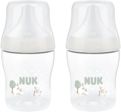 NUK Perfect Match Slow Flow Bottles 150ml - Twin Pack 0+ Months - Green