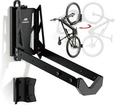 MADAMO Fahrradmontagewand - Schwenkbares Fahrrad-Wandgestänge - Vertikale Fahrradaufhängung für Ihre Garage