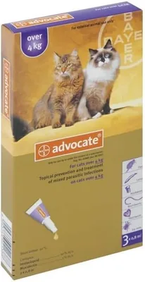 Advocate Topical Solution for Large Cats 3x0.8ml Purple Best Deal