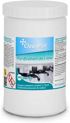 Tablettes de purification d'eau CLEANPILL - 300 comprimés | Meilleures affaires