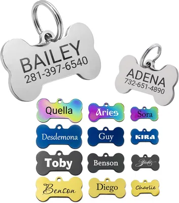 Personalized Stainless Steel Dog ID Tags - Best Deal