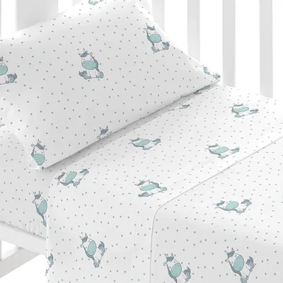 Tramas+ Juego de Hojas para Cuna 60 x 120 cm, 100% Algodón, Set de 3 Piezas para Bebé