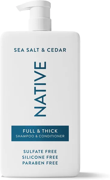 Native Full & Thick 2-in-1 Shampoo & Conditioner Sea Salt & Cedar 36 fl Oz.