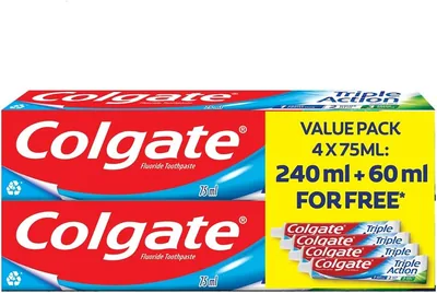 Colgate Triple Action Toothpaste 4x75ml - 18% Off