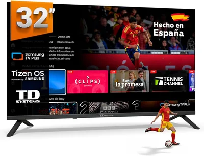 TD Sistemas - Televisor Smart 32 Pulgadas HD con Tizen OS 8.0 Potenciado por Samsung, TV HDR10 con Triple Tuner, Televisores 2026 | PRIME32C22TIZEN