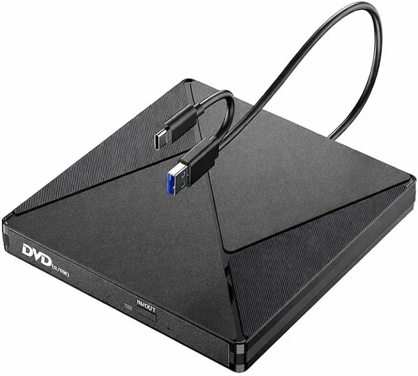 Ecriture CD/DVD USB 3.0 & Type-C Ultra-Slim Portatil