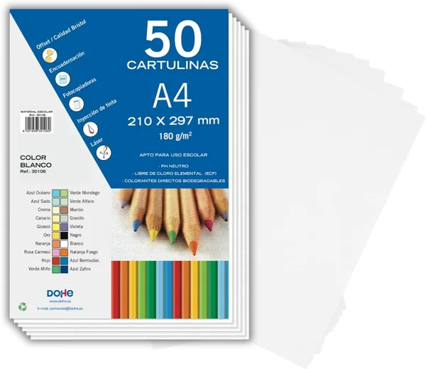 Dohe A4 White Card