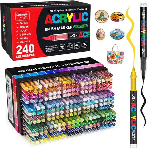 240 Colors Acrylic Paint Markers