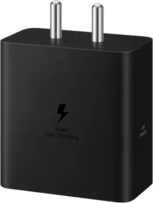 सैमसंग ओरिजिनल 60W पावर एडेप्टर (काला), गैन फास्ट चार्जिंग, USB पावर डिलीवरी 3.1, यूनिवर्सल कम्पैटिबिलिटी (केबल रहित)