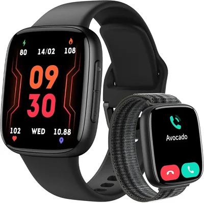 Fitness Tracker with Heart Rate Monitor - 2 Bands