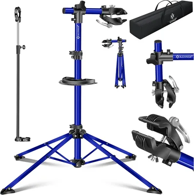 KESSER Fahrradmontageständer Profi-Reparaturständer + Tasche Fahrradreparaturständer bis 30 kg