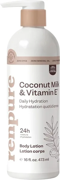 Renpure Coconut Milk & Vitamin E Hydrating Body Lotion - 24HR Moisturization