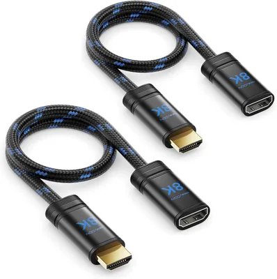 DeleyCON 2x 0,25m HDMI 2.1 Przedłużacz - Najlepsza cena