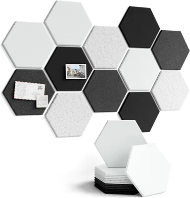 Fluxynara 12-Pack Felt Bulletin Board Tiles - Best Deal